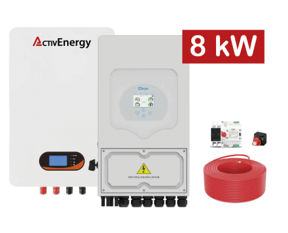 Система безперебійного живлення 8,0 кВт (інвертор) + 5,2 кВт·г (LiFePO4 акумулятор) + автоматика + впровадження