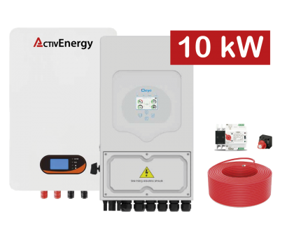 Система безперебійного живлення 10,0 кВт (інвертор) + 5,2 кВт·г (LiFePO4 акумулятор) + автоматика + впровадження