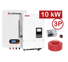 3-и фазна Система безперебійного живлення 10,0 кВт (інвертор) + 5,2 кВтГ (LiFePO4 акумулятор) + автоматика + впровадження